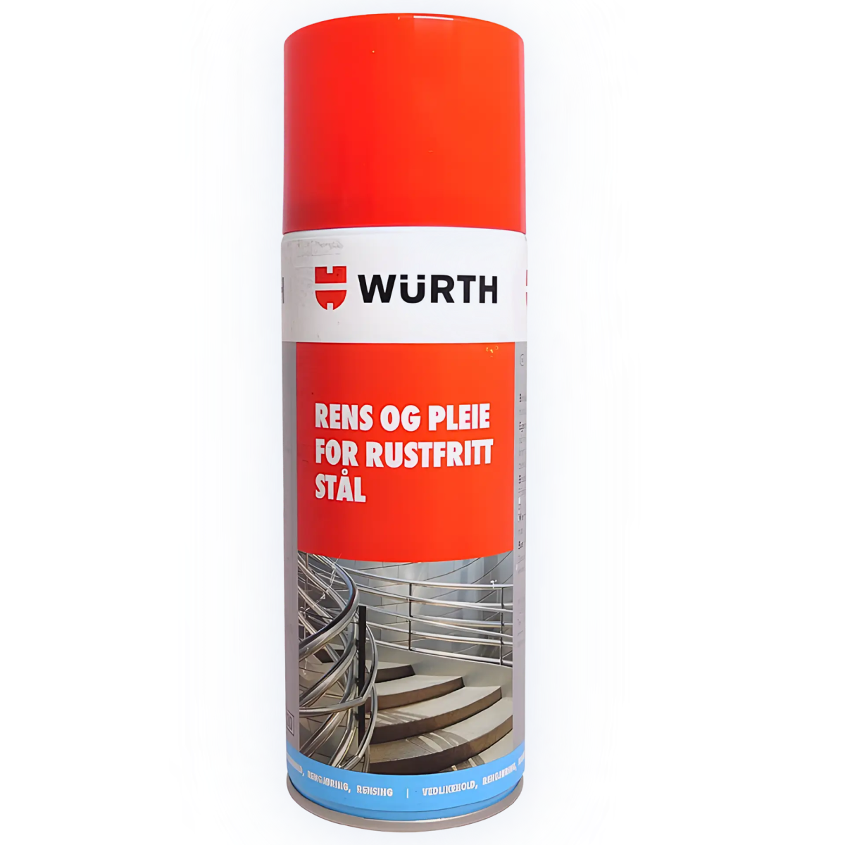 Würth Rens og pleie for rustfritt stål – spray 400 ml - Image 2