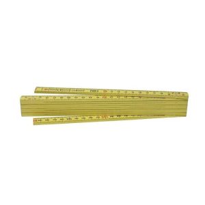 Meterstokk 2m plast metrisk/tomme